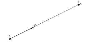 Vecteurs $\overrightarrow{AB}$ et $\overrightarrow{AC}$